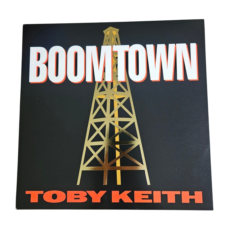Toby Keith Boomtown‎ 1995 Promo Flat Album Poster 12x12 Polydor D/S Country